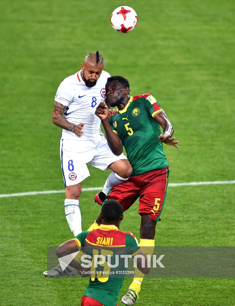 Football. 2017 FIFA Confederations Cup. Cameroon vs. Chile