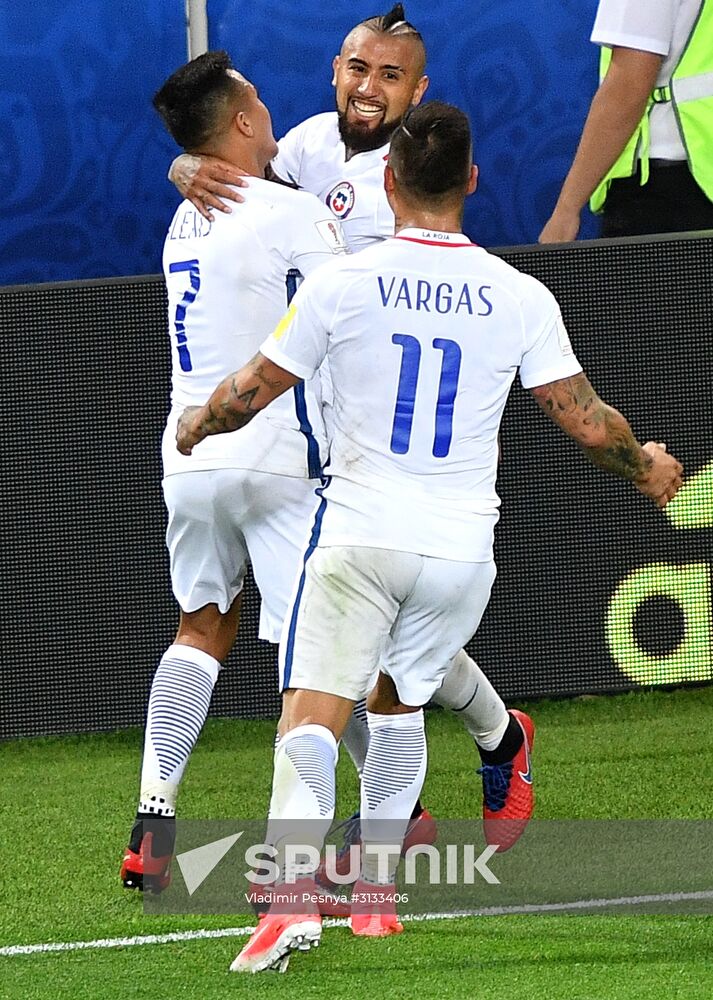 Football. 2017 FIFA Confederations Cup. Cameroon vs. Chile