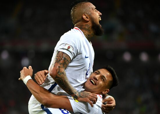 Football. 2017 FIFA Confederations Cup. Cameroon vs. Chile