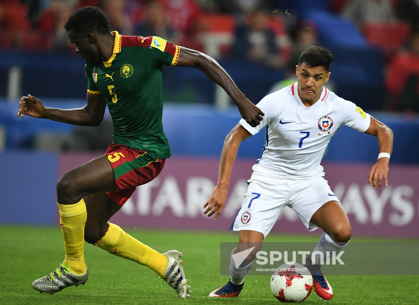 Football. 2017 FIFA Confederations Cup. Cameroon vs. Chile