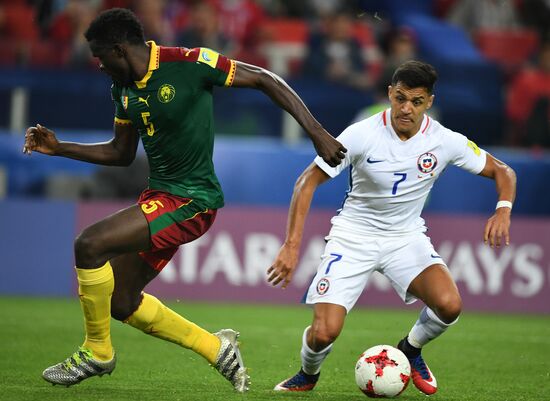 Football. 2017 FIFA Confederations Cup. Cameroon vs. Chile