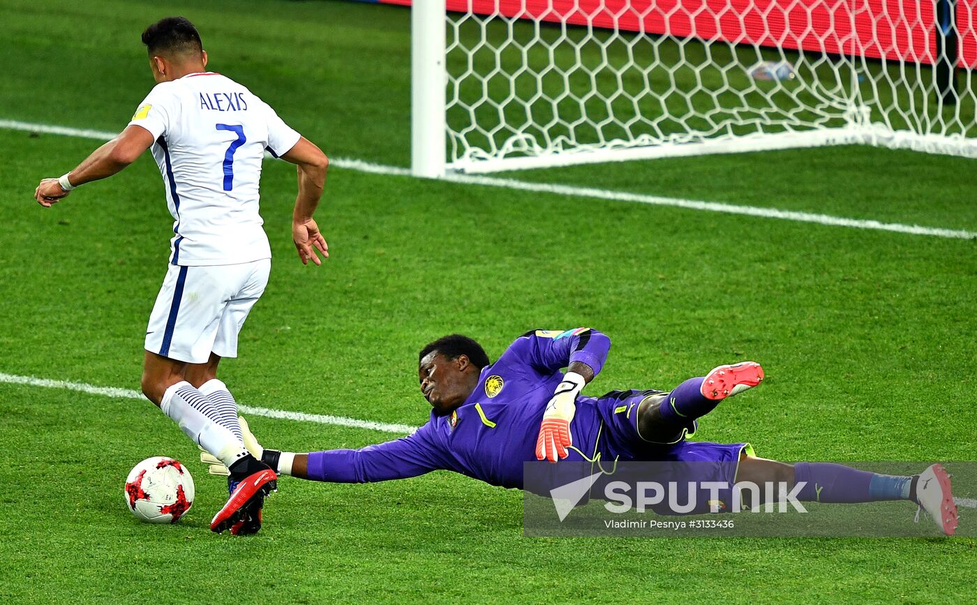 Football. 2017 FIFA Confederations Cup. Cameroon vs. Chile