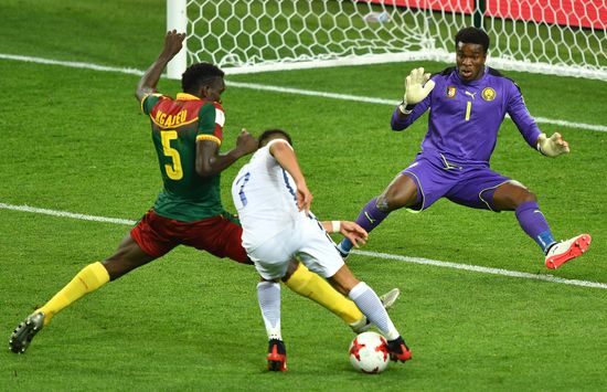 Football. 2017 FIFA Confederations Cup. Cameroon vs. Chile