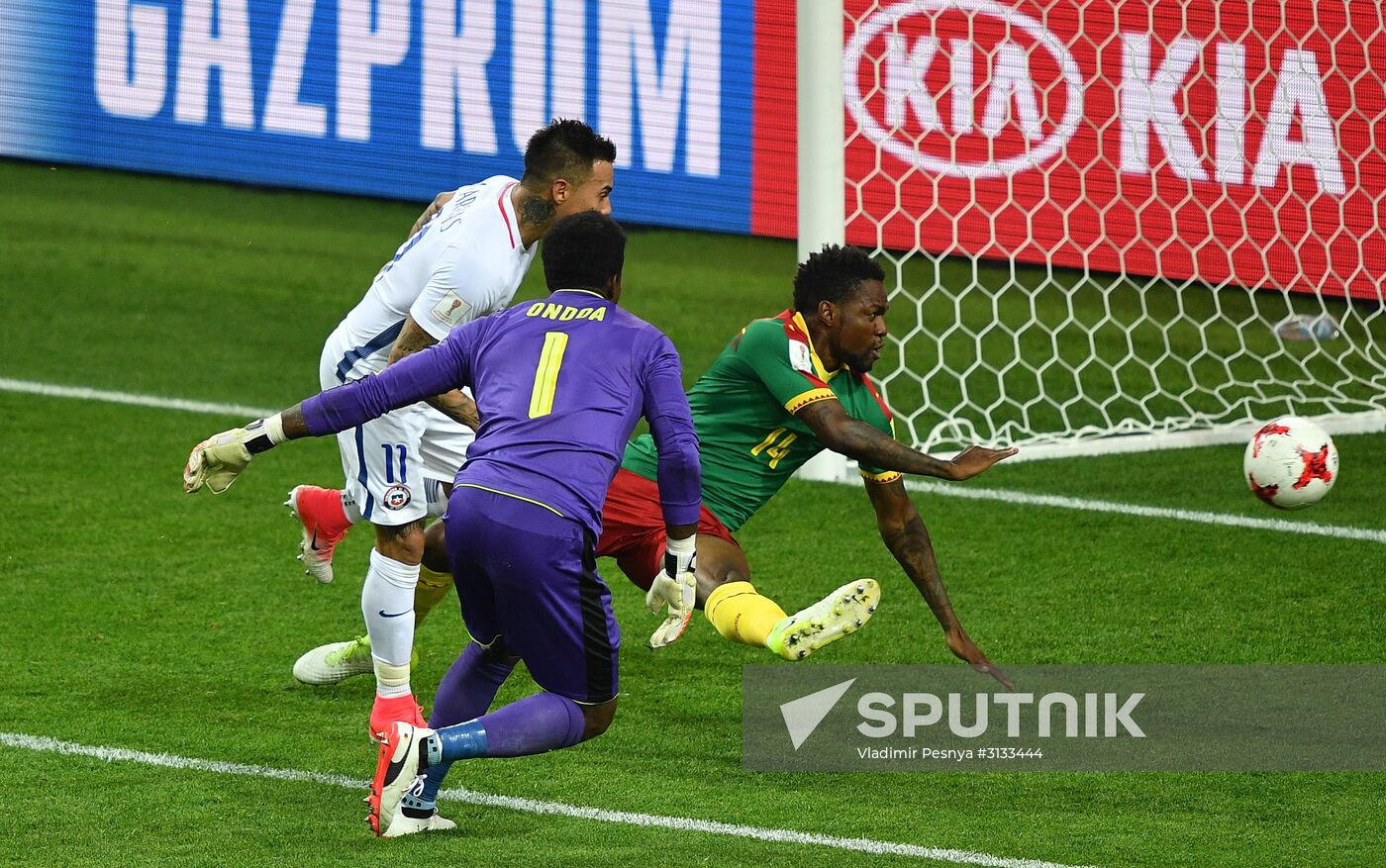Football. 2017 FIFA Confederations Cup. Cameroon vs. Chile