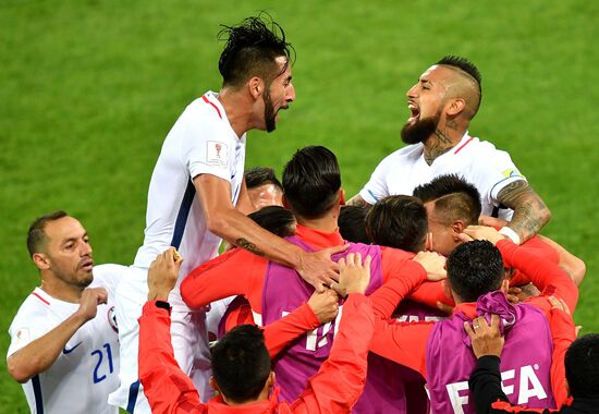 Football. 2017 FIFA Confederations Cup. Cameroon vs. Chile