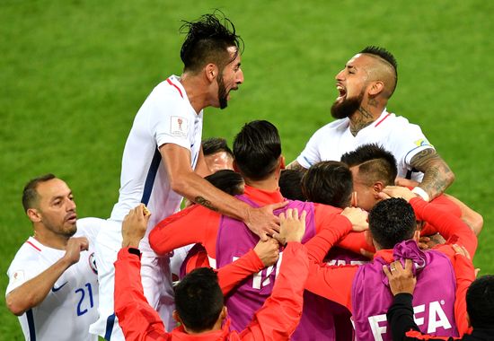 Football. 2017 FIFA Confederations Cup. Cameroon vs. Chile