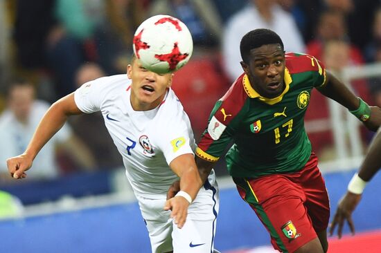 Football. 2017 FIFA Confederations Cup. Cameroon vs. Chile