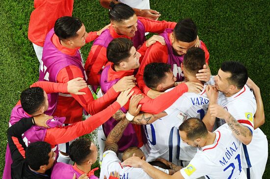 Football. 2017 FIFA Confederations Cup. Cameroon vs. Chile