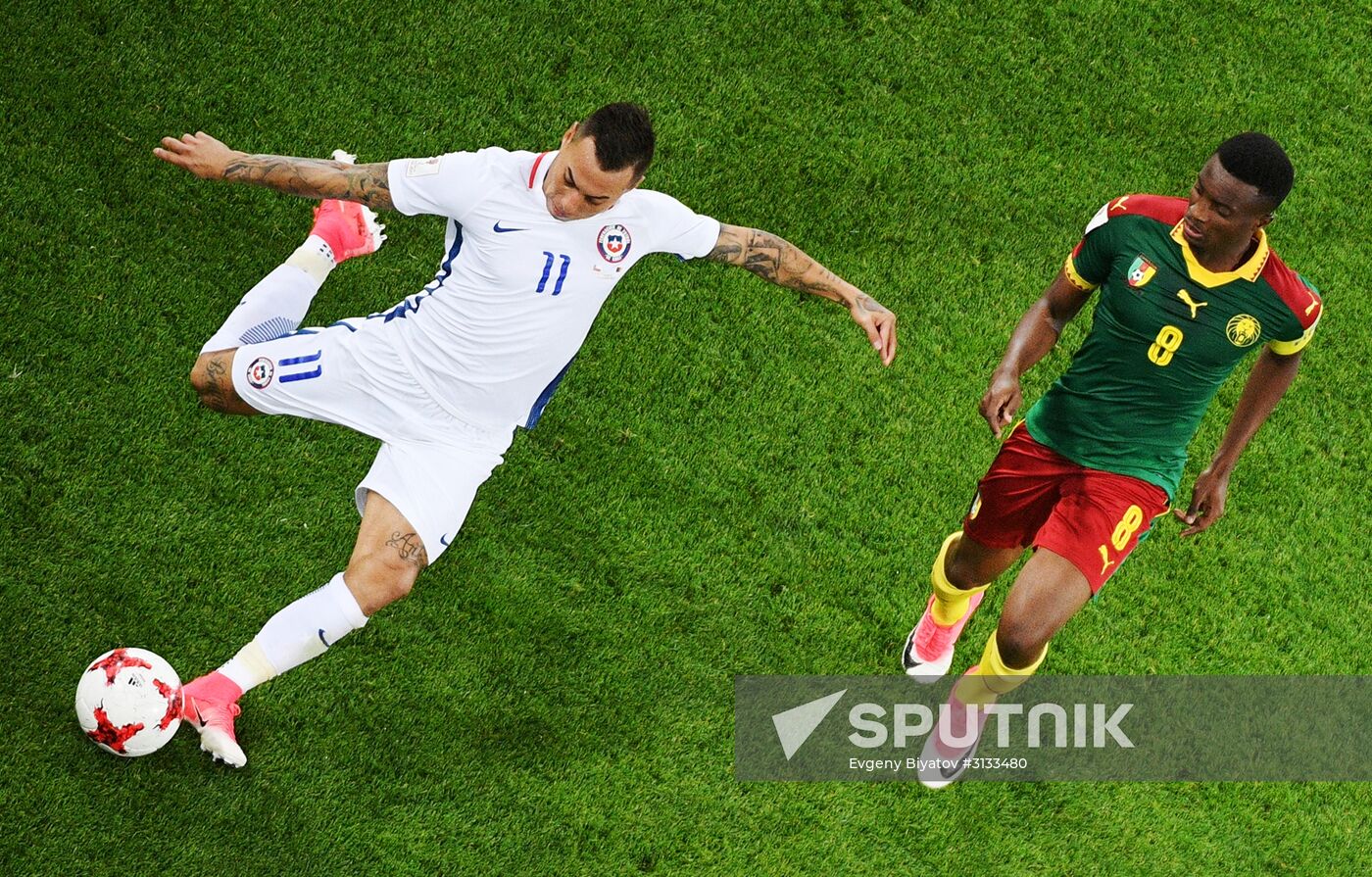 Football. 2017 FIFA Confederations Cup. Cameroon vs. Chile