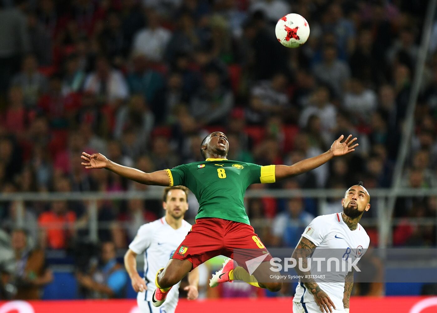 Football. 2017 FIFA Confederations Cup. Cameroon vs. Chile