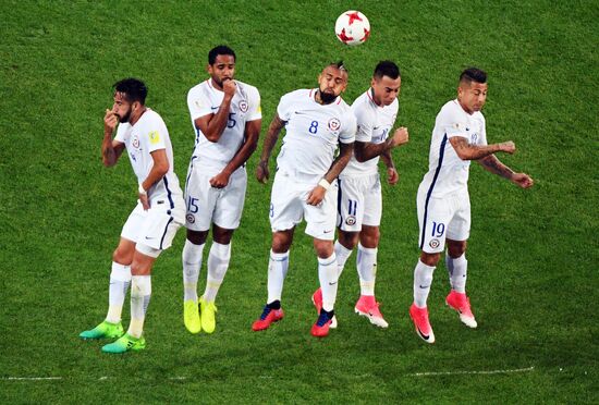 Football. 2017 FIFA Confederations Cup. Cameroon vs. Chile