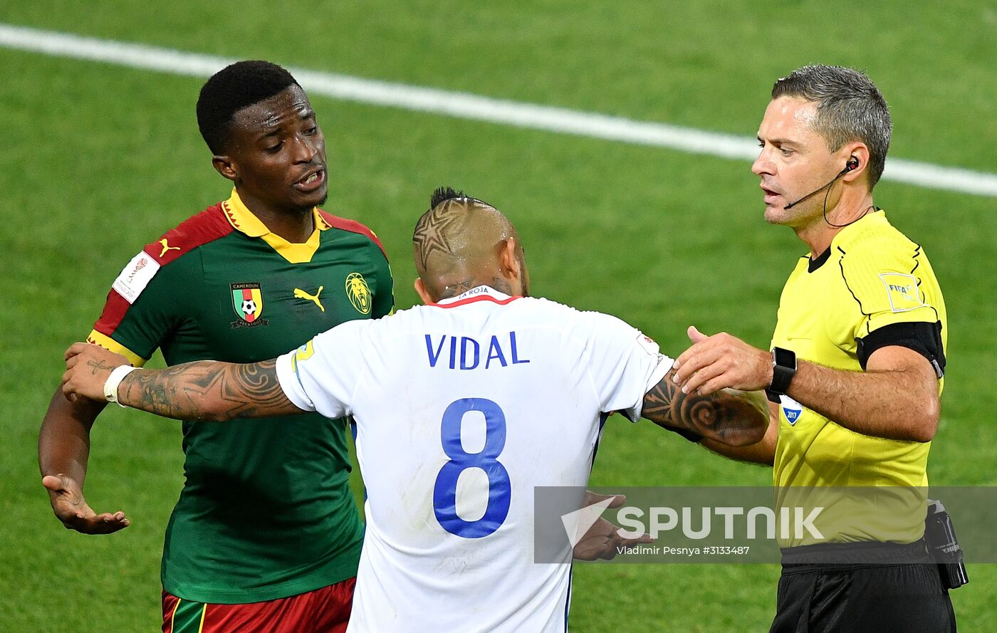 Football. 2017 FIFA Confederations Cup. Cameroon vs. Chile