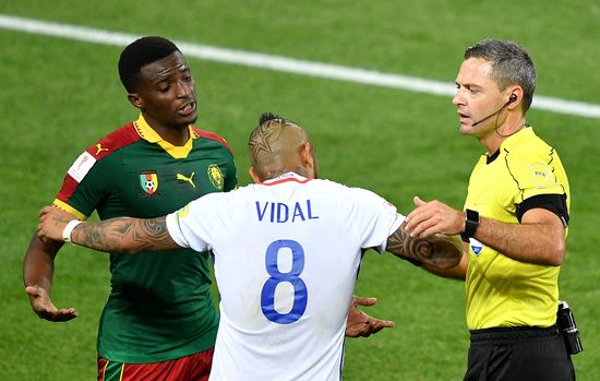 Football. 2017 FIFA Confederations Cup. Cameroon vs. Chile