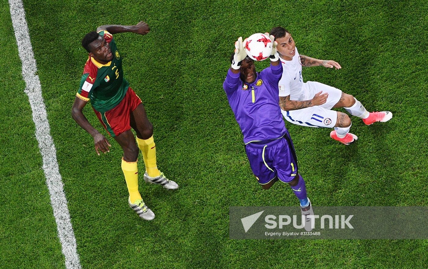 Football. 2017 FIFA Confederations Cup. Cameroon vs. Chile