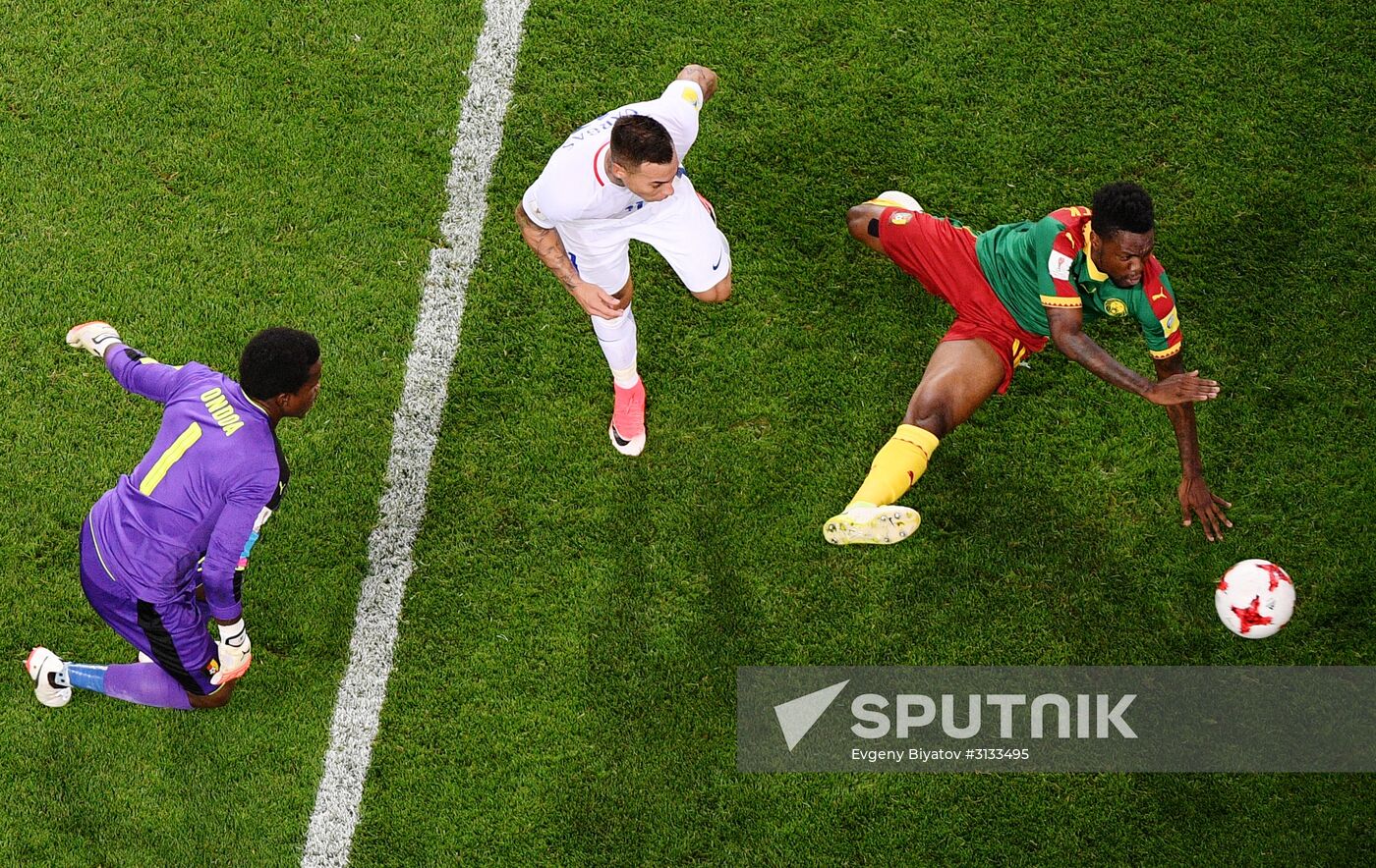 Football. 2017 FIFA Confederations Cup. Cameroon vs. Chile