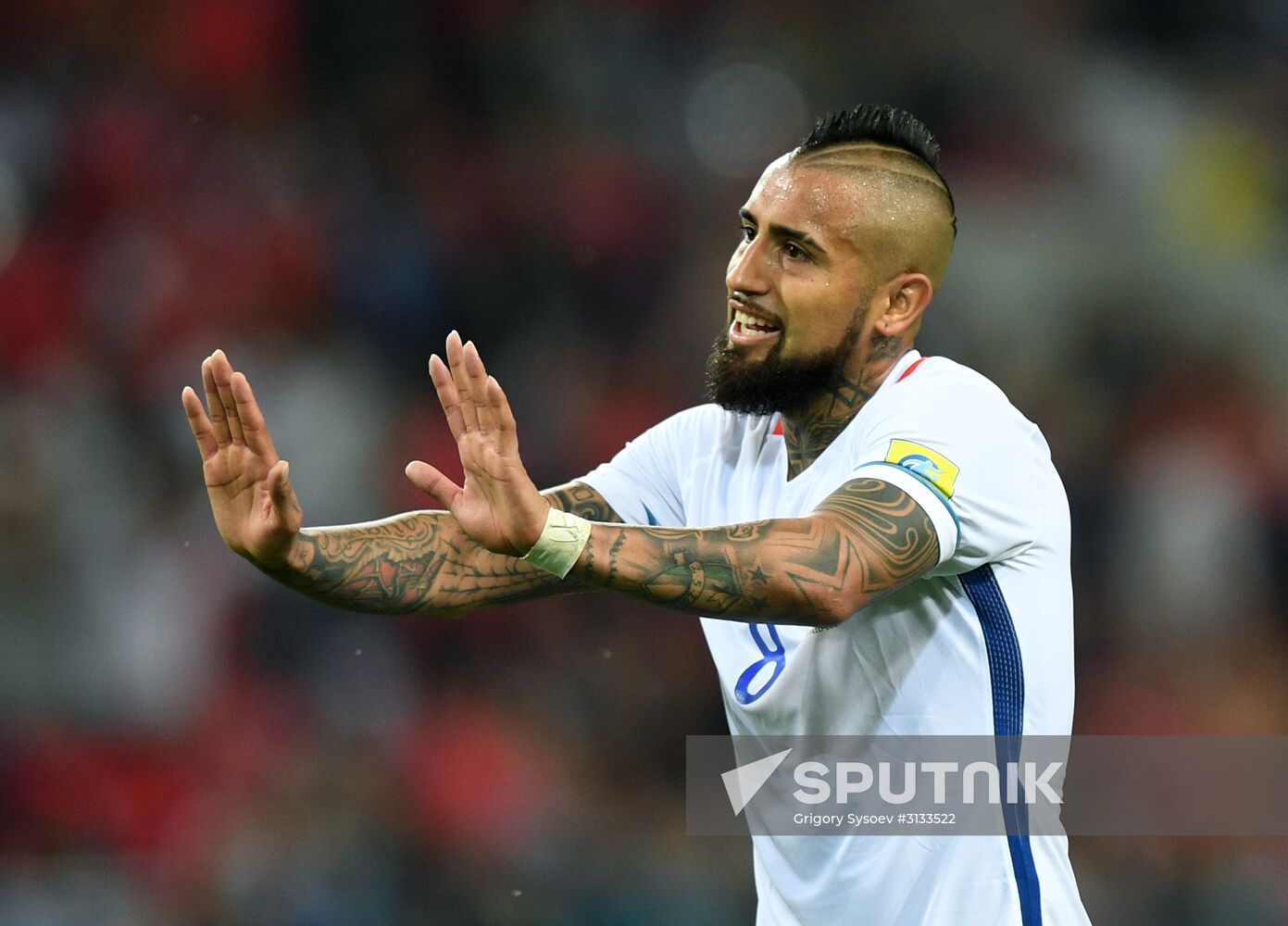 Football. 2017 FIFA Confederations Cup. Cameroon vs. Chile