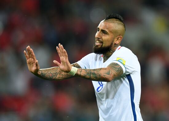 Football. 2017 FIFA Confederations Cup. Cameroon vs. Chile