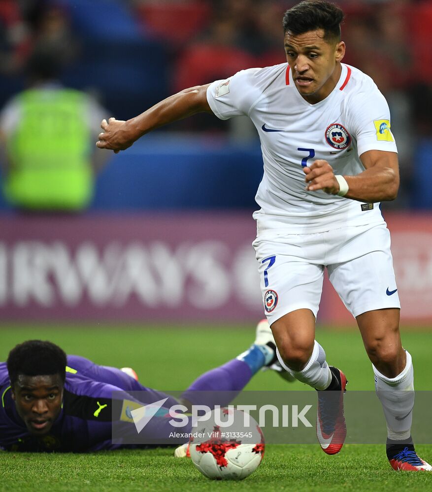 Football. 2017 FIFA Confederations Cup. Cameroon vs. Chile