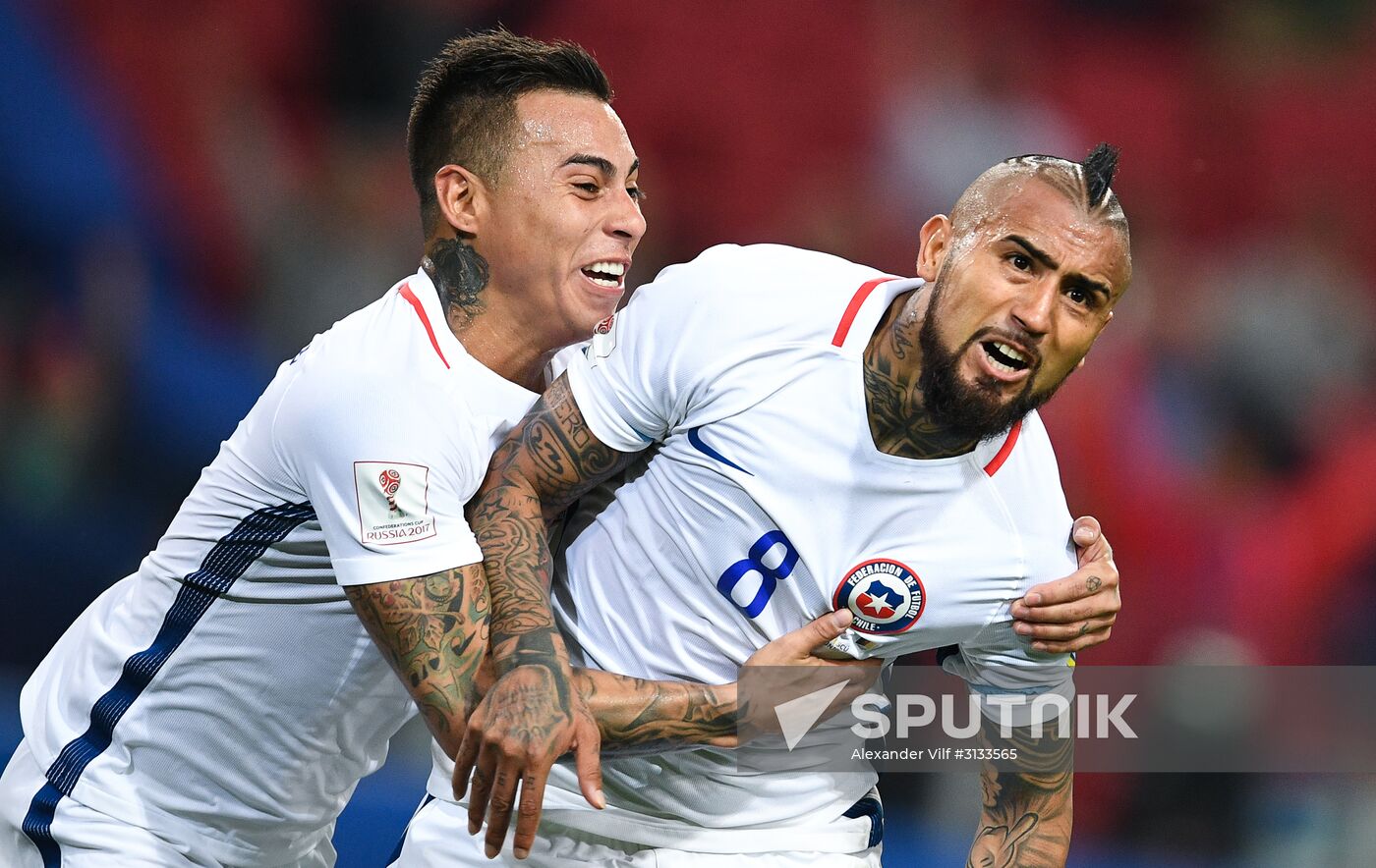 Football. 2017 FIFA Confederations Cup. Cameroon vs. Chile