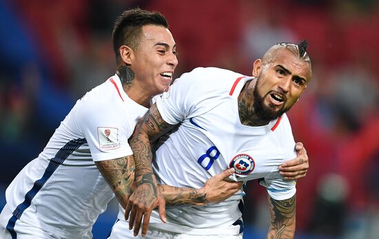 Football. 2017 FIFA Confederations Cup. Cameroon vs. Chile