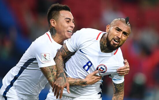 Football. 2017 FIFA Confederations Cup. Cameroon vs. Chile