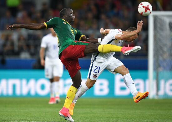 Football. 2017 FIFA Confederations Cup. Cameroon vs. Chile