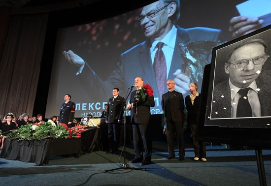 Farewell ceremony for actor Alexei Batalov