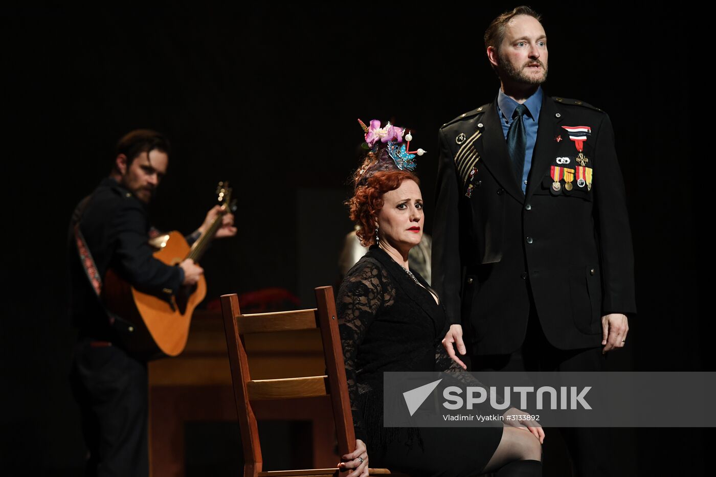 Rehearsal of play "Track 3" at the Chekhov International Theater Festival