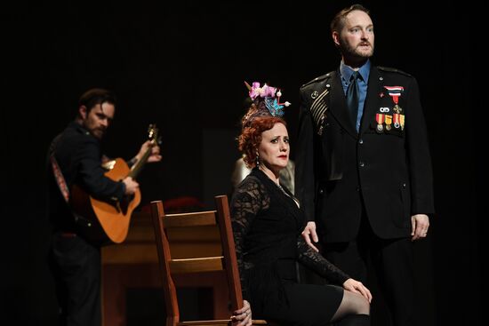 Rehearsal of play "Track 3" at the Chekhov International Theater Festival
