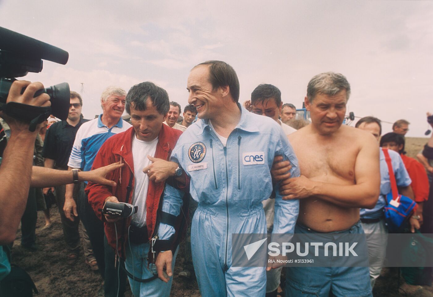 Astronaut-researcher Jean Pierre Haignere