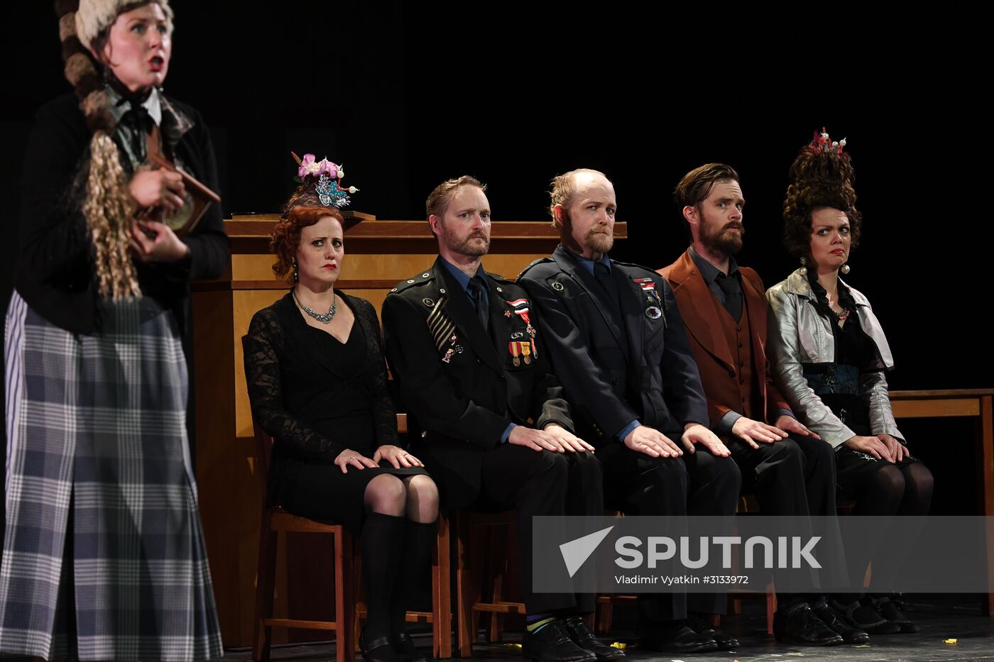Run-through of play "Track 3" at Chekhov Theater Festival