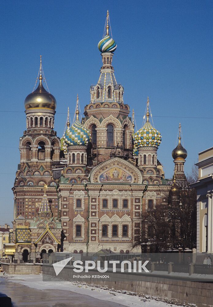 The Cathedral of the Savior on Spilt Blood in St. Petersburg