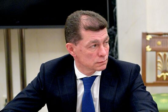 President Vladimir Putin conducts meeting on economic matters