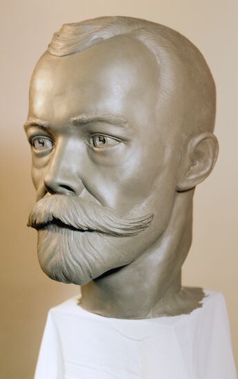 Sculptured portrait of Russian Emperor Nicholas II