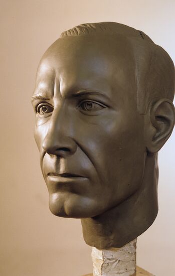 Sculptured portrait of Alexei Trupp, footman of Nicholas II