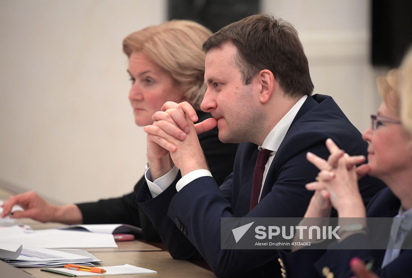 President Vladimir Putin conducts meeting on economic matters