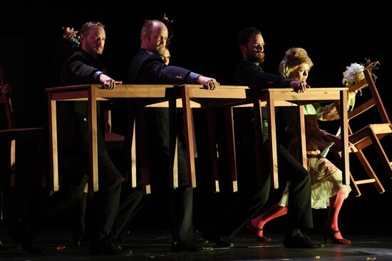 Run-through of play "Track 3" at Chekhov Theater Festival