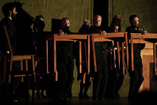 Run-through of play "Track 3" at Chekhov Theater Festival