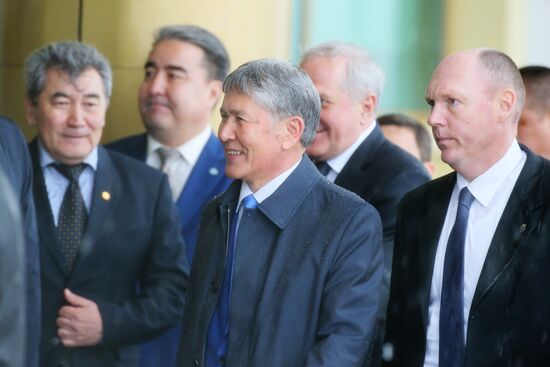 Kyrgyzstan President Almazbek Atambaev comes on official visit to Russia