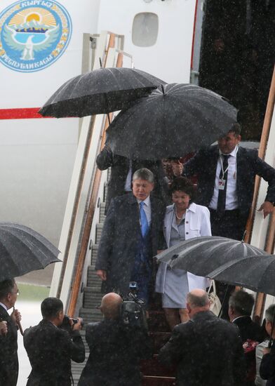 Kyrgyzstani President Almazbek Atambaev on official visit to Russia