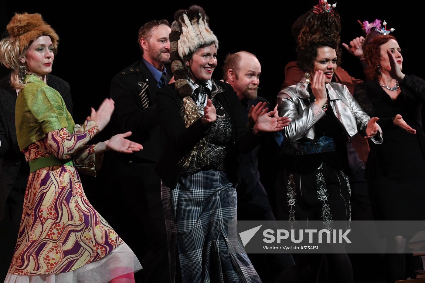 Rehearsal of play "Track 3" at the Chekhov International Theater Festival