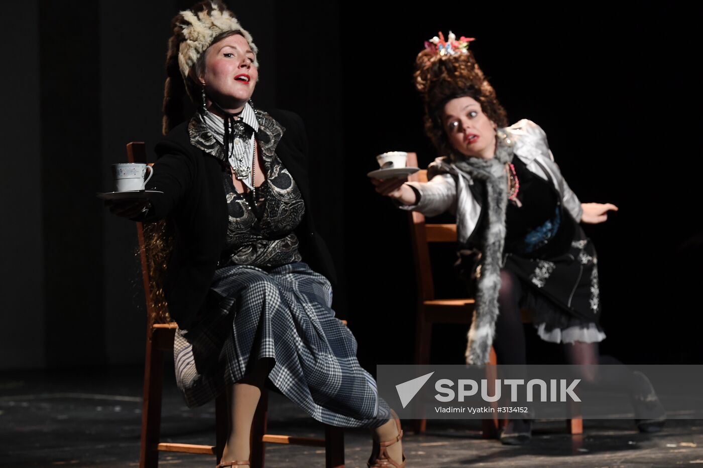 Rehearsal of play "Track 3" at the Chekhov International Theater Festival