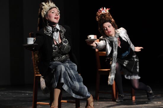 Rehearsal of play "Track 3" at the Chekhov International Theater Festival