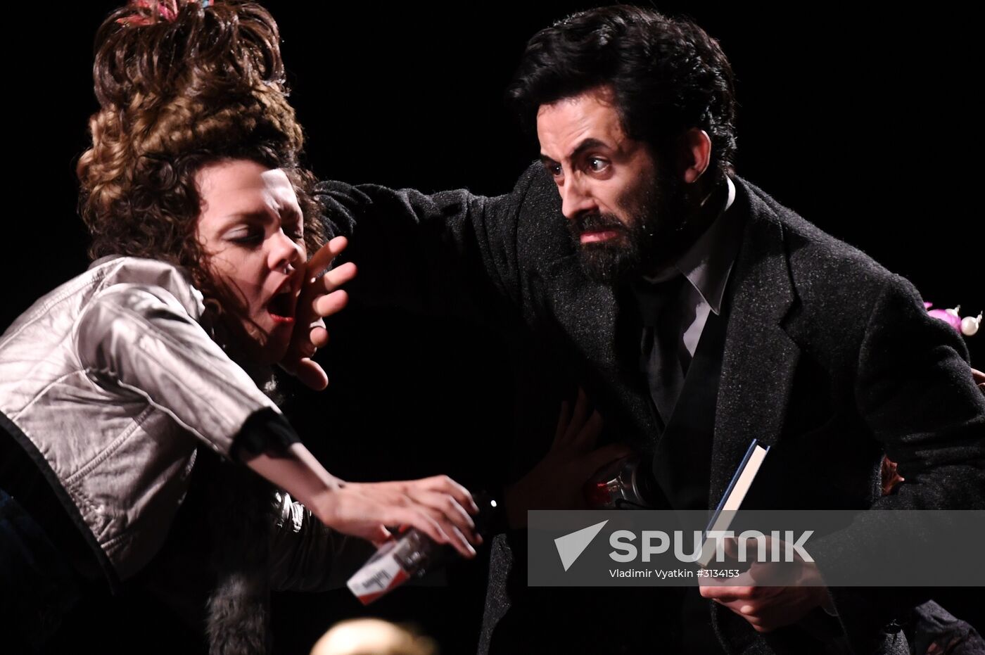Rehearsal of play "Track 3" at the Chekhov International Theater Festival