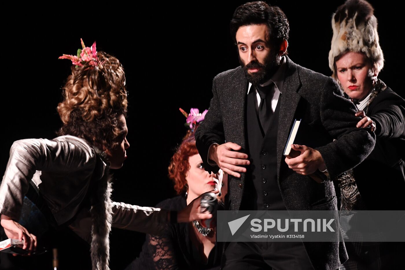 Rehearsal of play "Track 3" at the Chekhov International Theater Festival