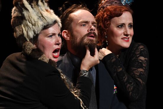Rehearsal of play "Track 3" at the Chekhov International Theater Festival