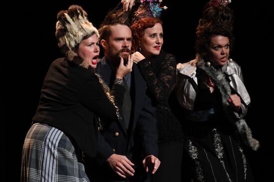 Rehearsal of play "Track 3" at the Chekhov International Theater Festival