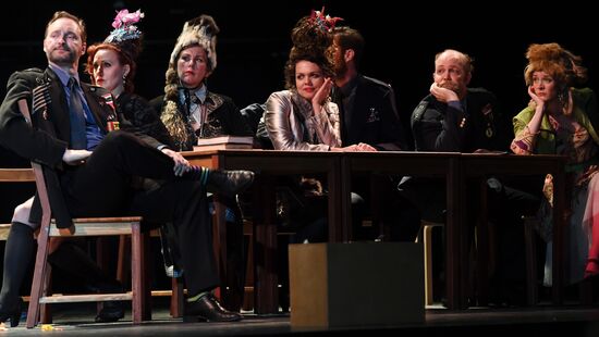 Rehearsal of play "Track 3" at the Chekhov International Theater Festival