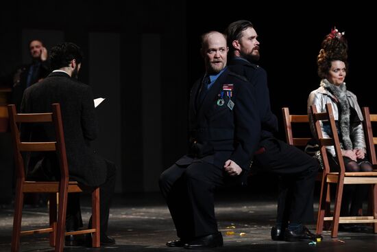 Rehearsal of play "Track 3" at the Chekhov International Theater Festival