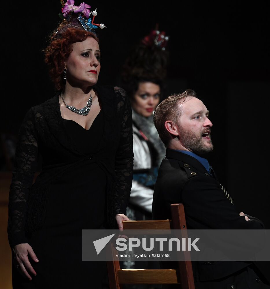 Rehearsal of play "Track 3" at the Chekhov International Theater Festival